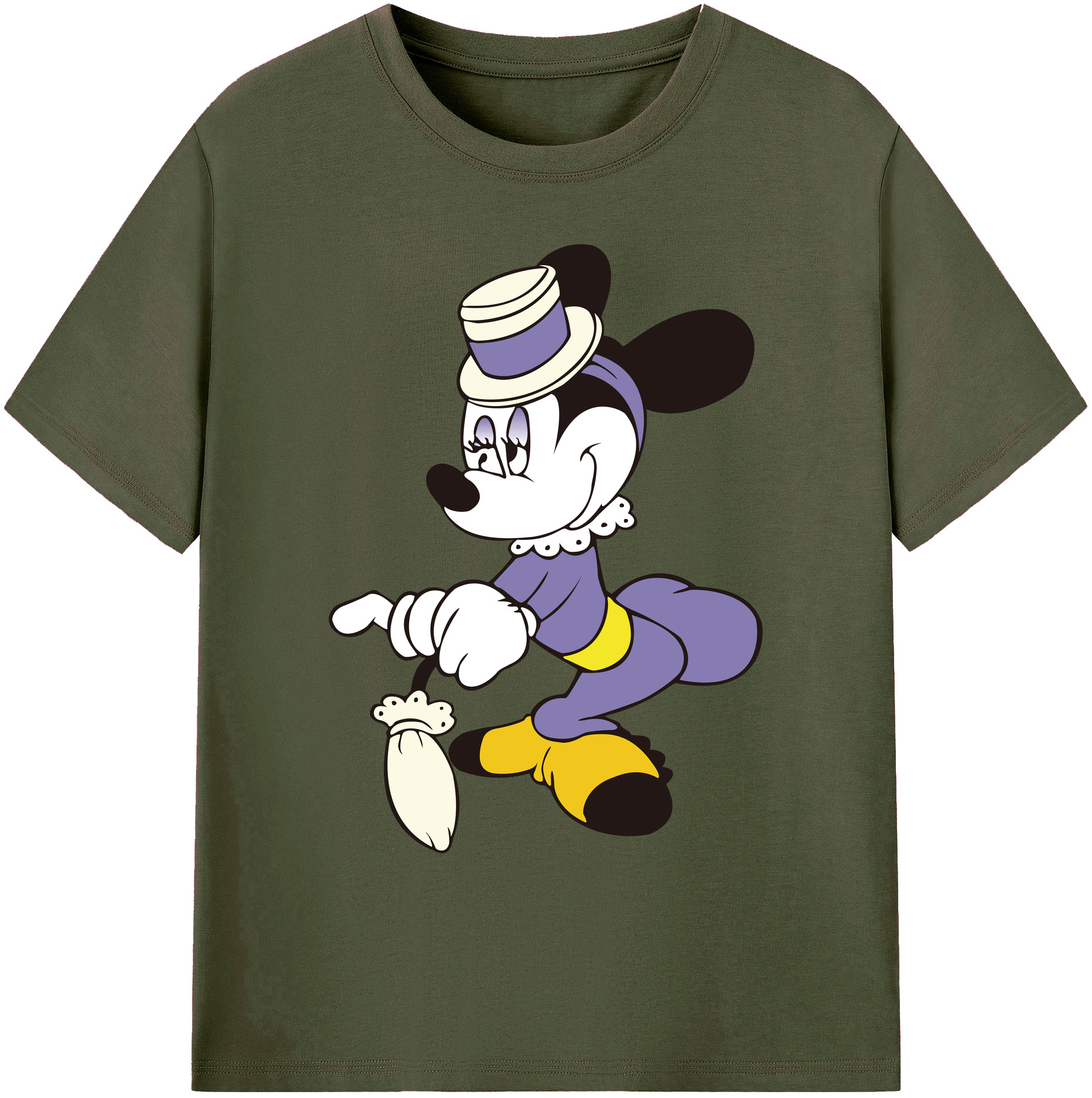 ミッキーマウス Mickey Mouse 綿100％ メンズ半袖Tシャツ｜肌触りやわらか＆通気性